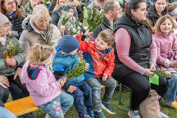 Palmsonntag 2024 auf dem Kirchberg in Deutschfeistritz / Johannes Pötscher Palmsonntag 2024 auf dem Kirchberg in Deutschfeistritz